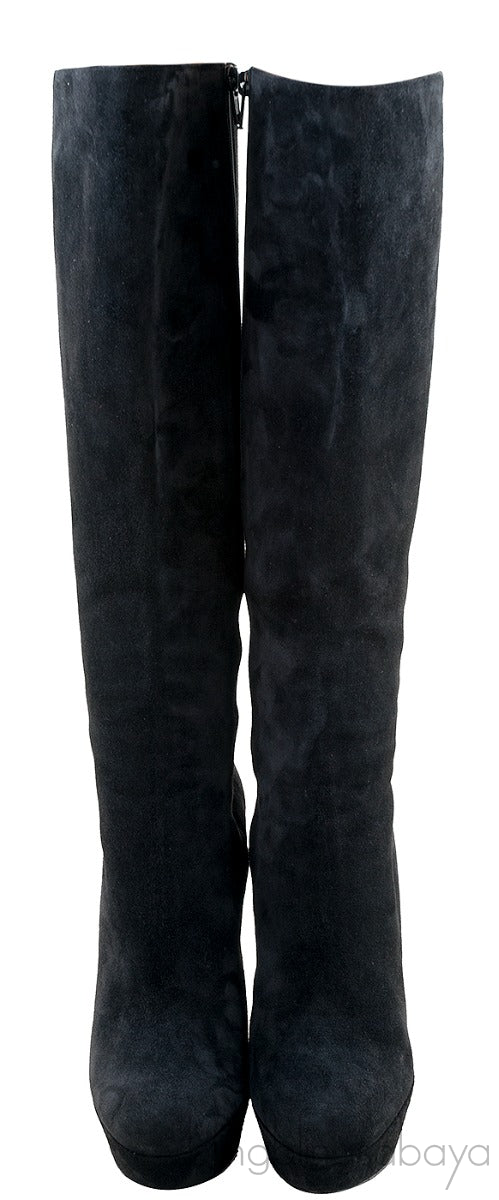 Babel Plato 140 Black Suede Boots