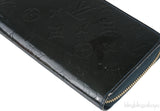 Dark Green Monogram Zip Wallet