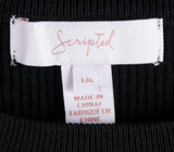 Black Cold Shoulder Sweater