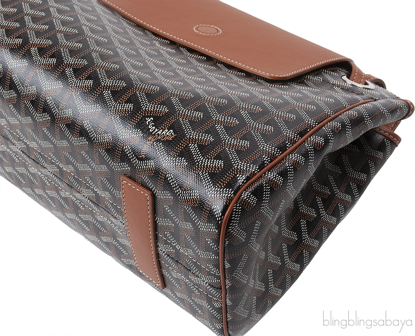Goyard Black & Tan Routte Suople Bag PM