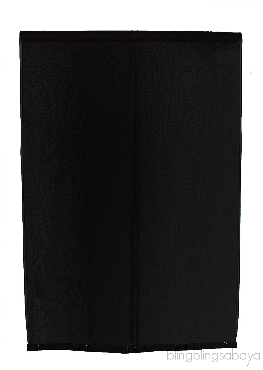Black Beaded Cut-out Abaya