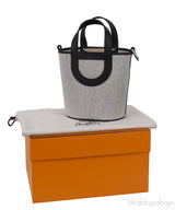 In-the-Loop 18 Ecru/Black Canvas & Black Swift Leather PHW