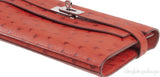 Hermes Kelly Wallet Brick Ostrich Wallet PHW