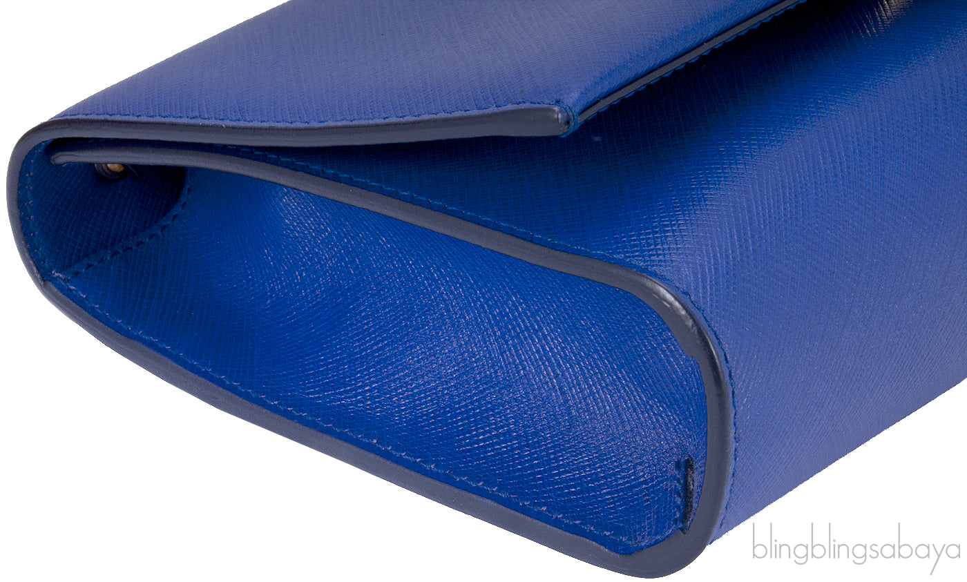 Blue Ginny Mini Leather Shoulder Bag