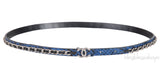 Chanel Blue Black CC Chain Python Belt