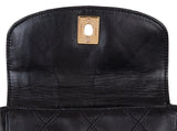 Chanel Black Quilted Leather Vintage Classic Chain Belt Bag