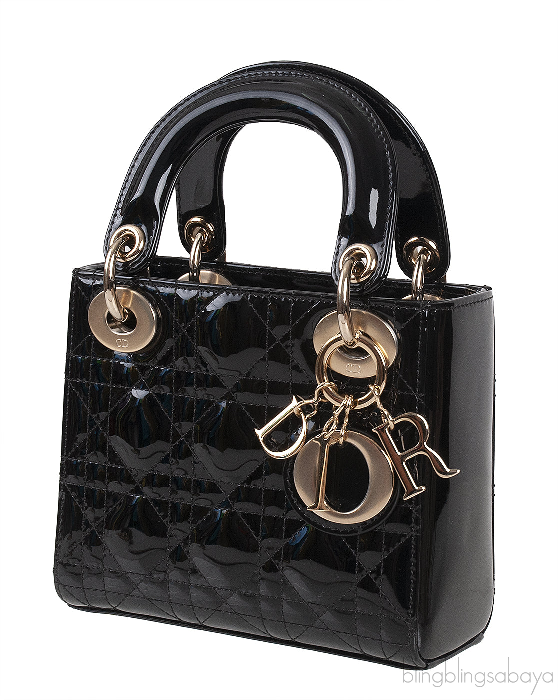 Mini Lady Dior Black Quilted Leather GHW