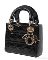 Mini Lady Dior Black Quilted Leather GHW