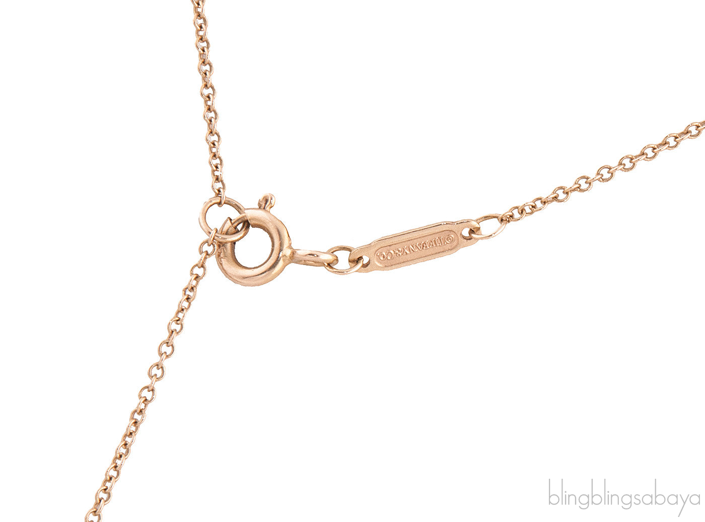 T Smile Rose Gold Necklace