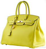 Birkin 35 Lime Swift