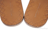 Bottega Veneta Off-white Leather Intrecciato Flat Slides
