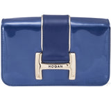 Navy Blue Patent Cross-body Bag