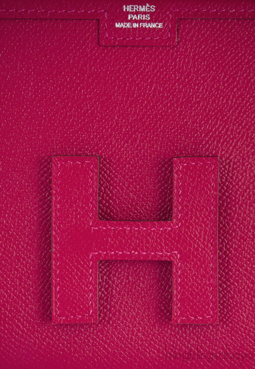 Jige Rouge Casaque Epsom Clutch GM