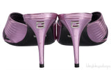 Gucci Criss-cross Metallic Pink Sandals