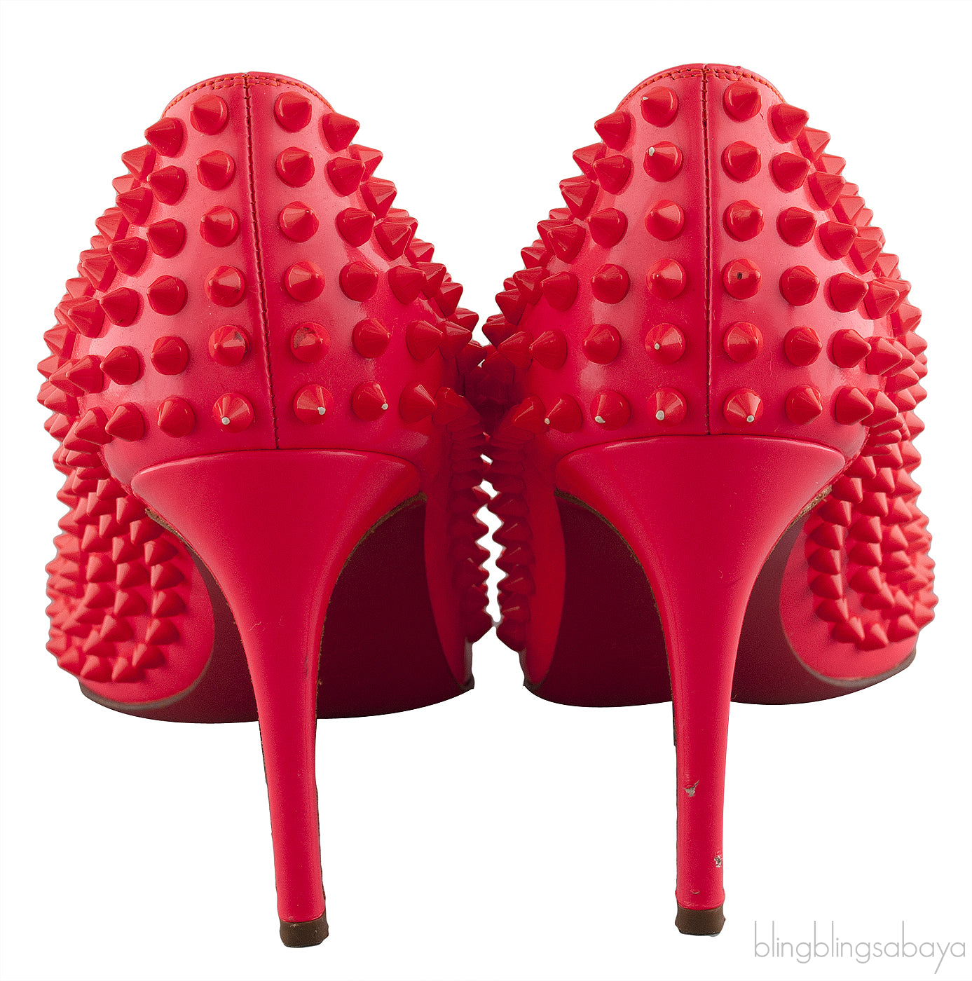 Pigalle Spikes Hot Pink Heels