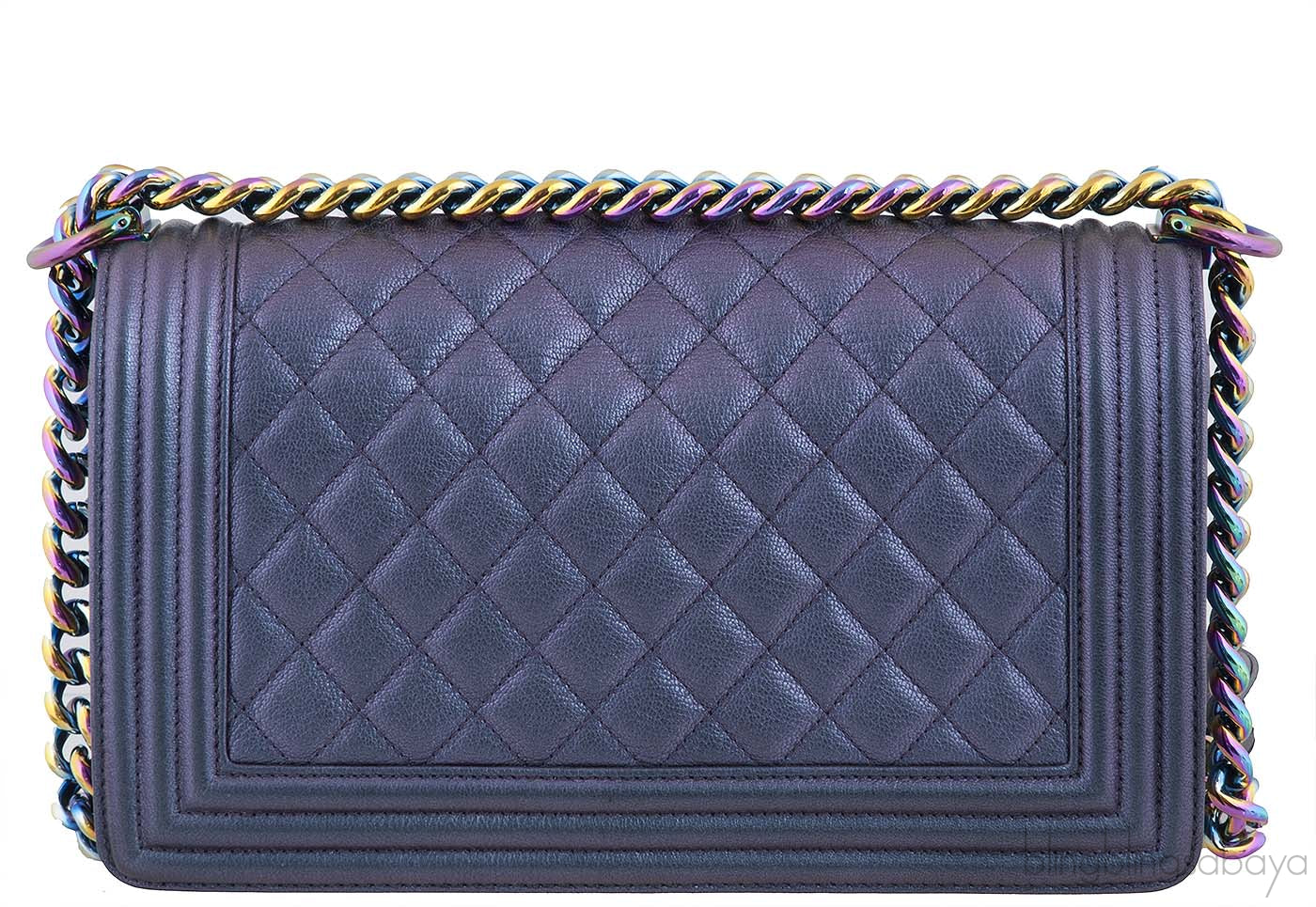 Le Boy Iridescent Medium Flap Bag