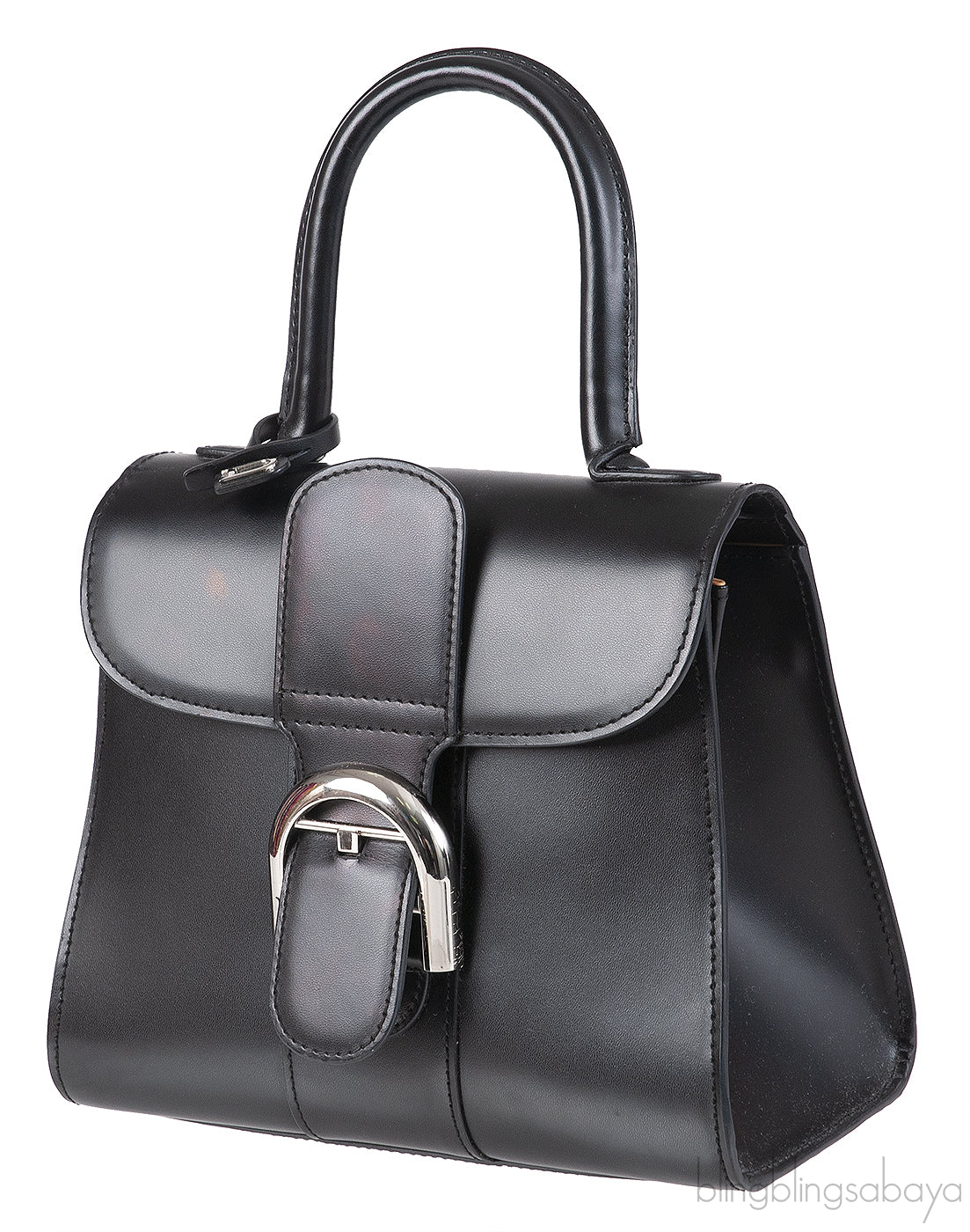Delvaux Black Brilliant Mini Leather Tote