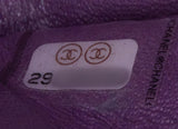 Chanel Purple Multicolor Tweed Medium Double Flap Bag