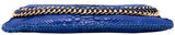 Blue Electric Python Clutch