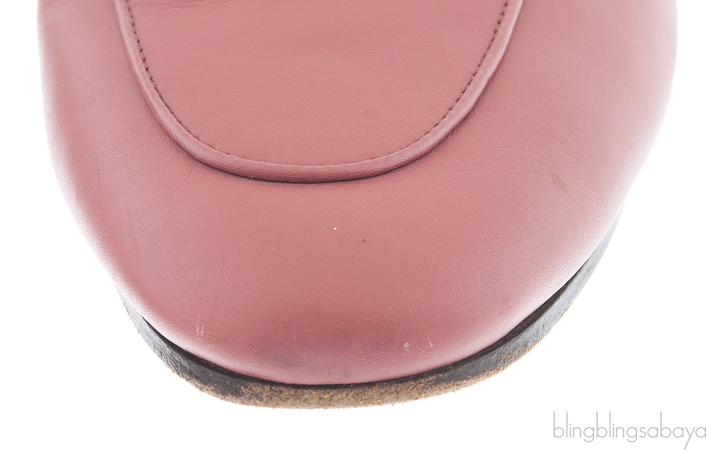 Pink Princetown Fur Slide