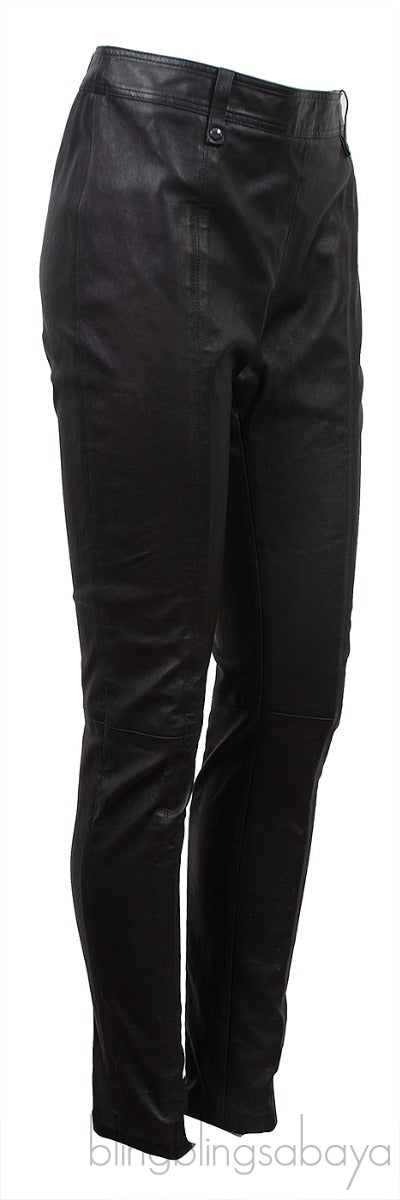 Black Leather Trouser