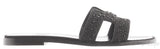 Black Oran Strass Sandals