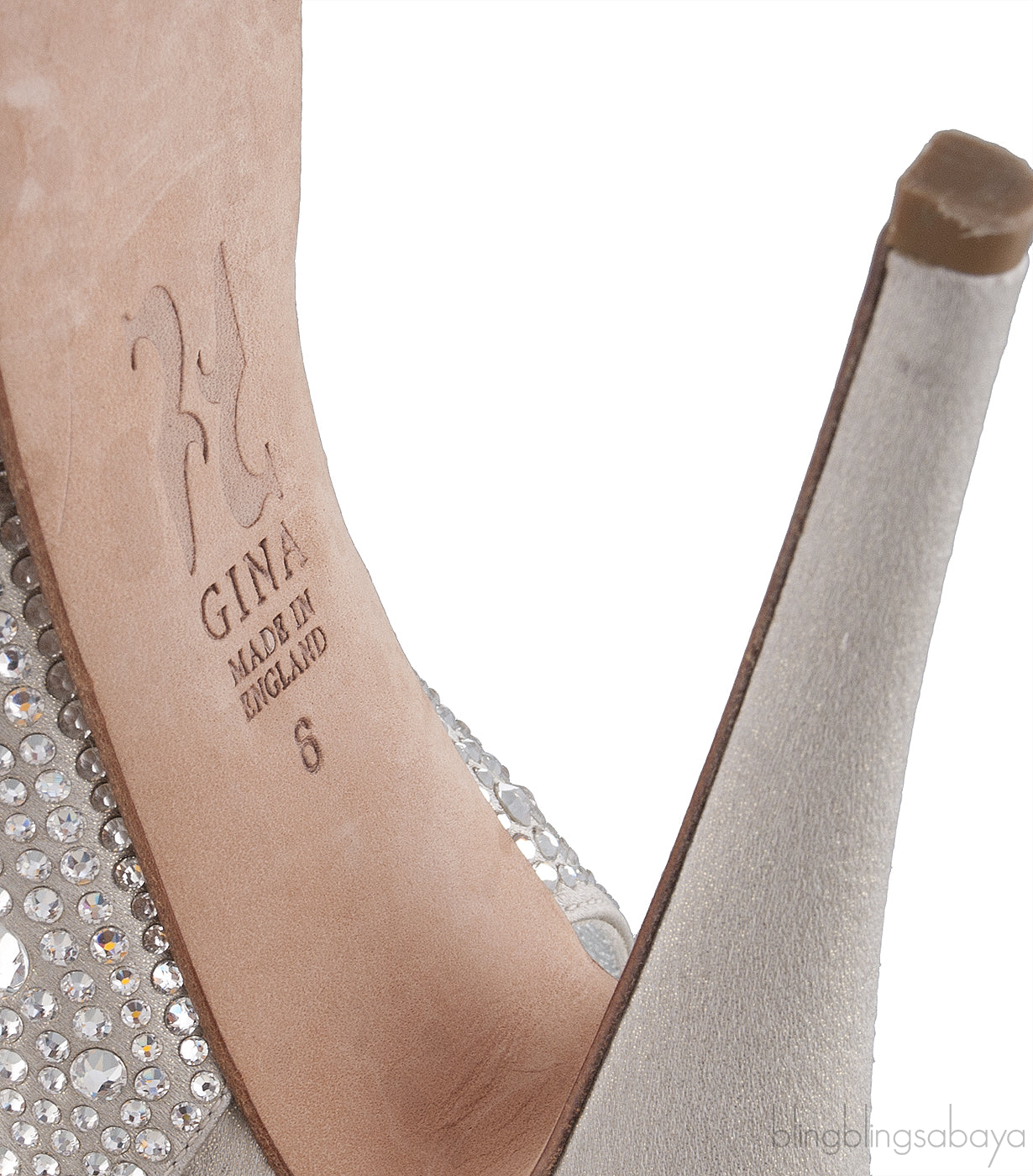Silver Crystal Platform Heels