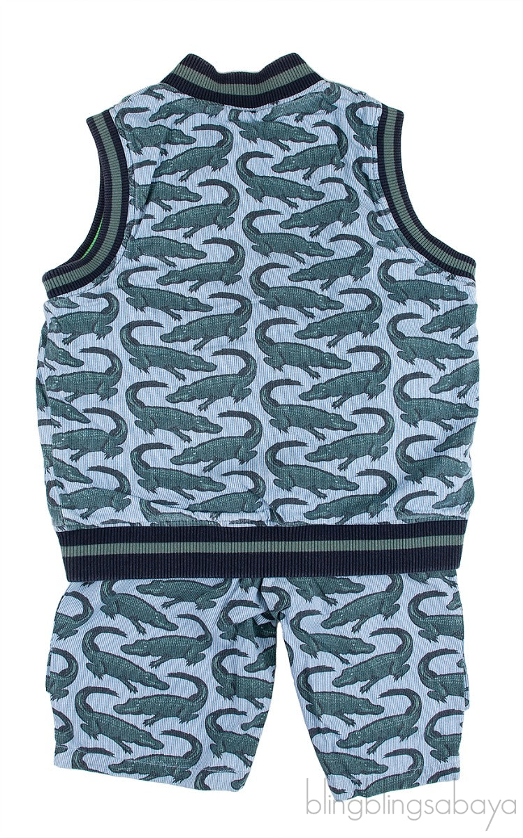 Kids Reversible Sleeveless Blazer & Short