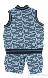 Kids Reversible Sleeveless Blazer & Short