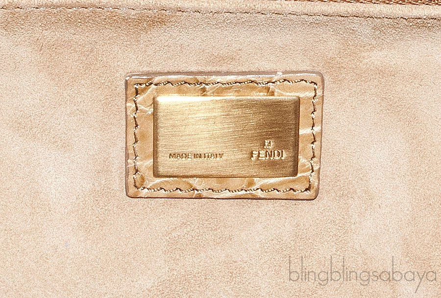 Peek-a-boo Small Crocodile Satchel
