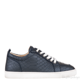 Christian Louboutin Black Python Low-cut Sneakers