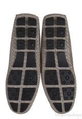 Grey Embossed Python Loafer Mens Shoes