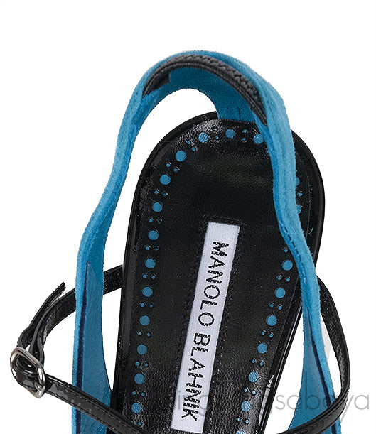 Manolo Blahnik Bi-color Strappy Sandals