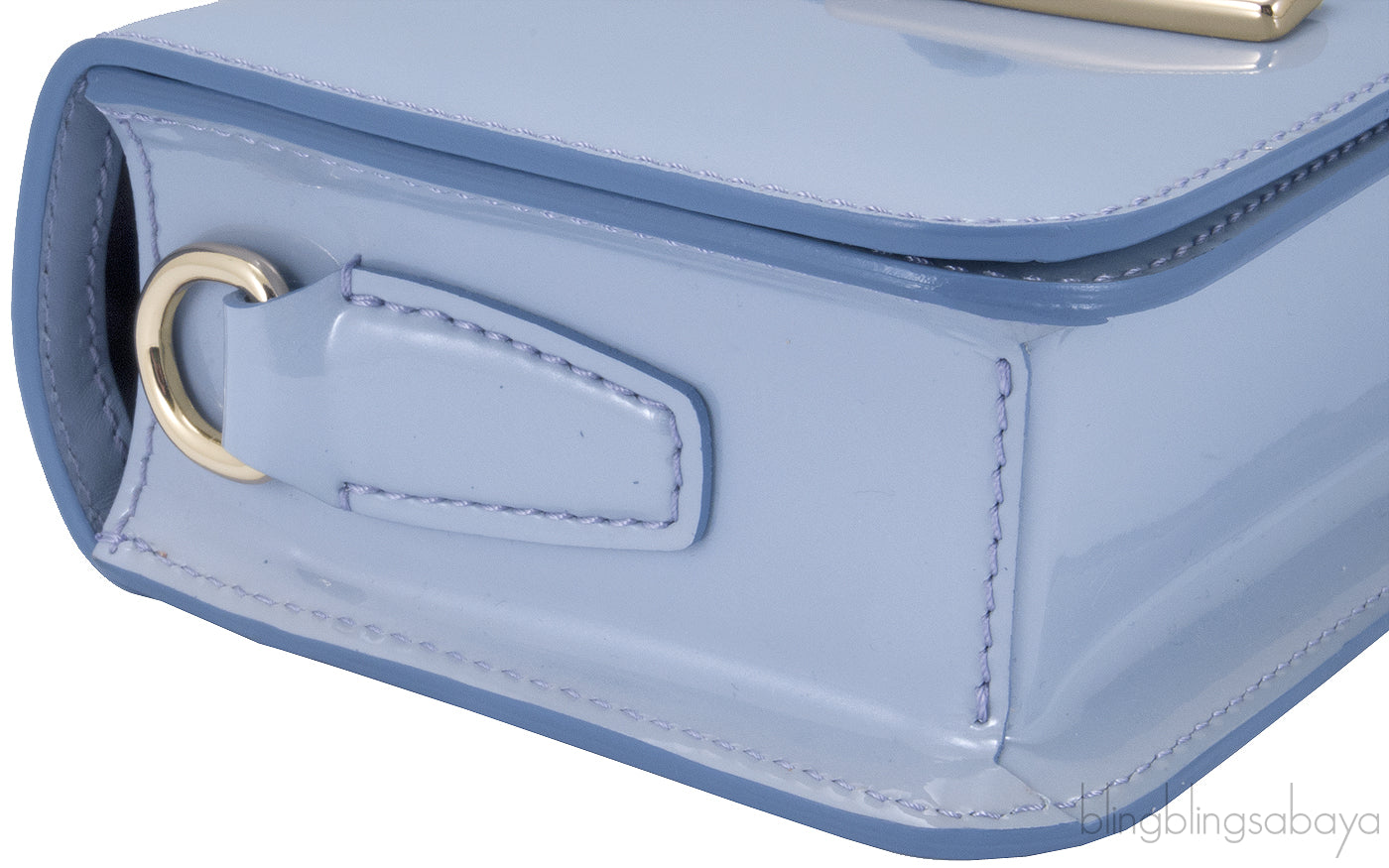 Light Blue Patent Cross-body Bag*