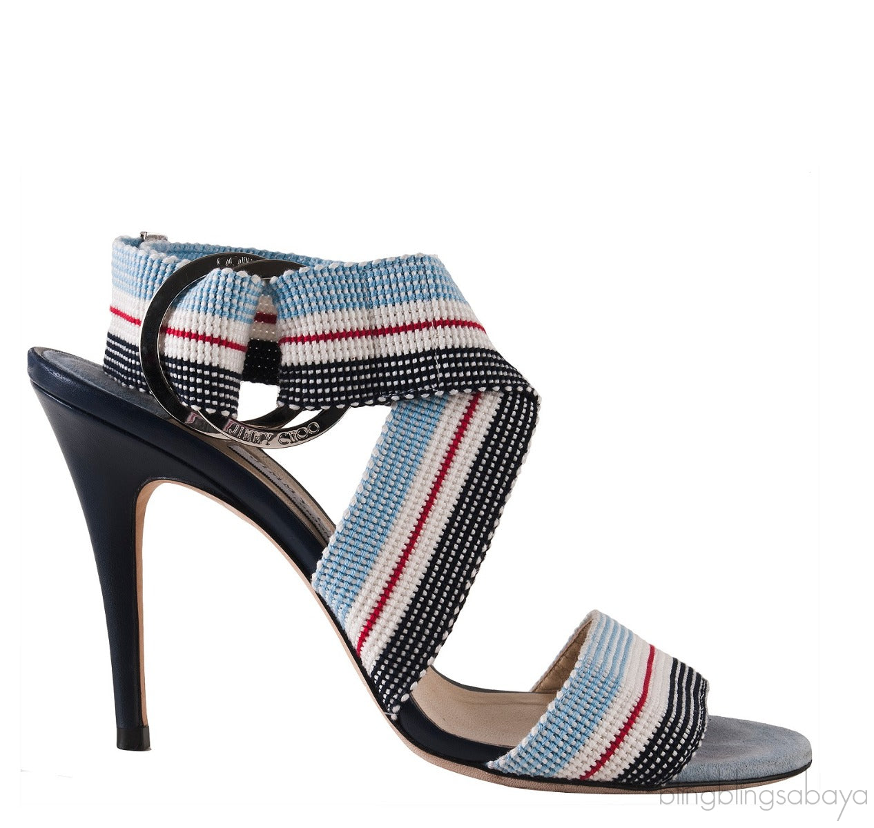 Stripe Multi-color Strappy Sandals