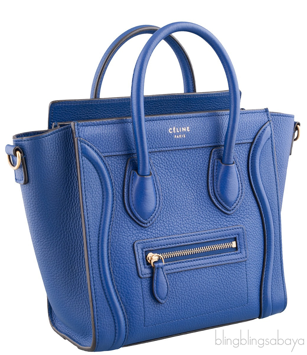 Nano Luggage Blue Shoulder Bag
