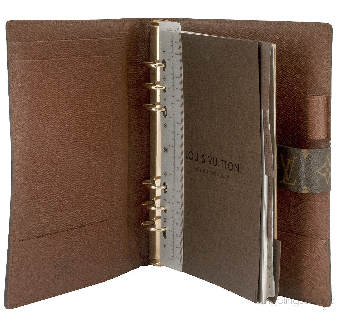 Large Ring Monogram Agenda