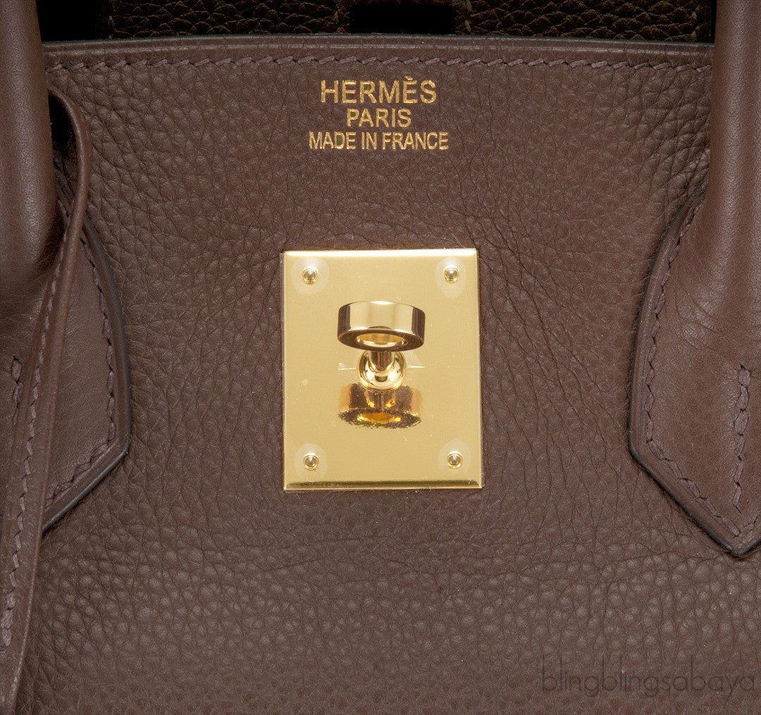 Birkin 35 Choco Brown Togo GHW