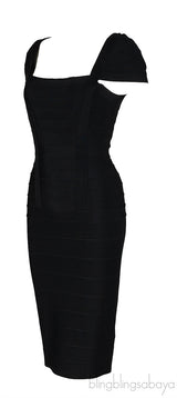 Herve Leger Black Bandage Dress