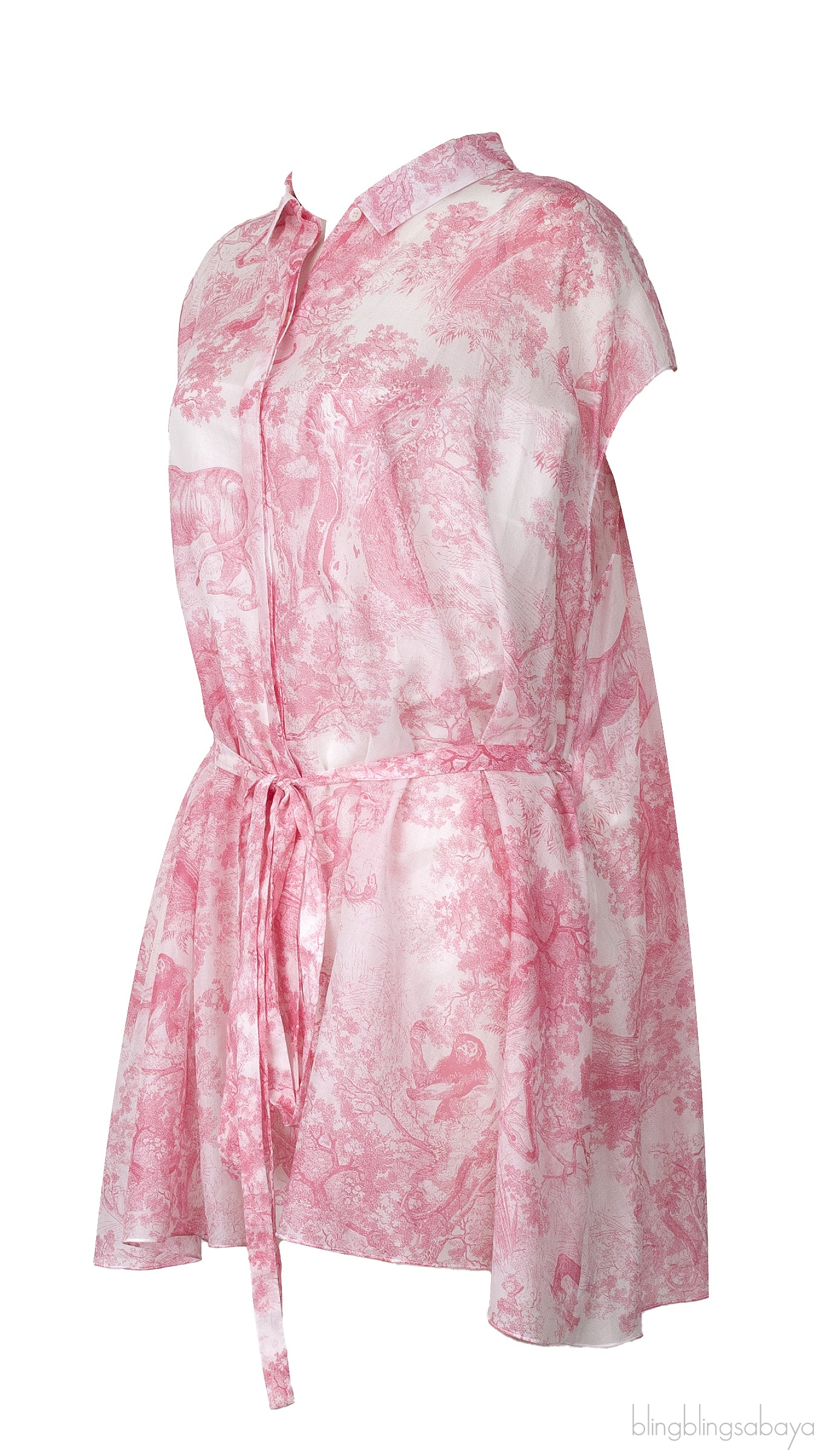 Dioriviera Pink Shirt Mini Dress
