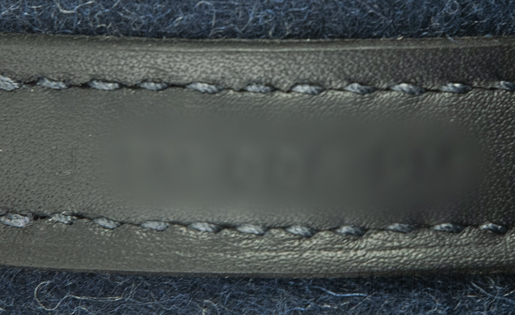 Picotin 18 Blue Nuit Feutre Wool & Black Swift GHW