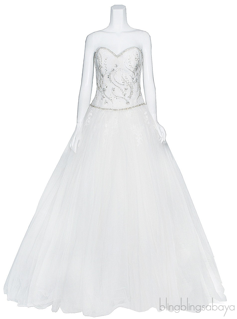 Tube Ball Wedding Gown