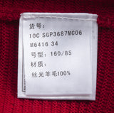 Chanel Red Wool Vintage Top