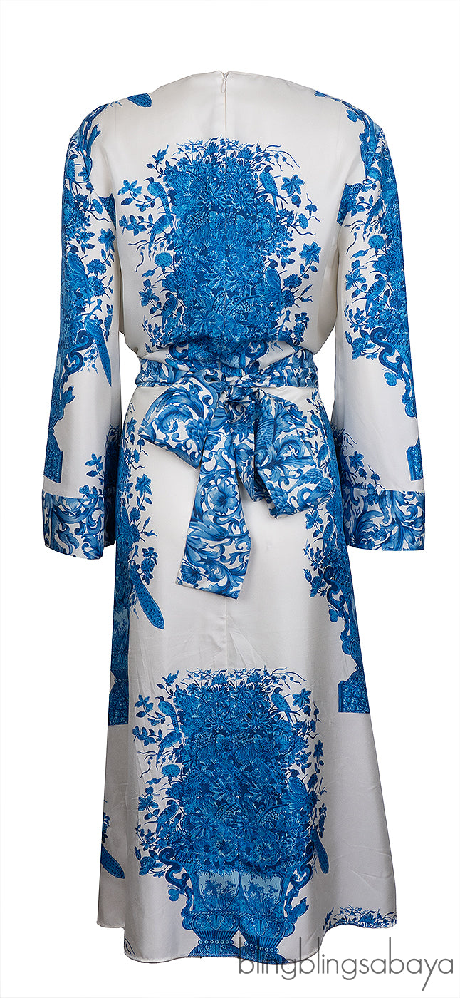 Valentino Garavani Floral-print Silk Midi Dress
