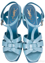 Aqua Patent Textured Leather Tribute