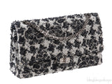 Chanel 2.55 Reissue Camellia Tweed Black and White Flap Bag