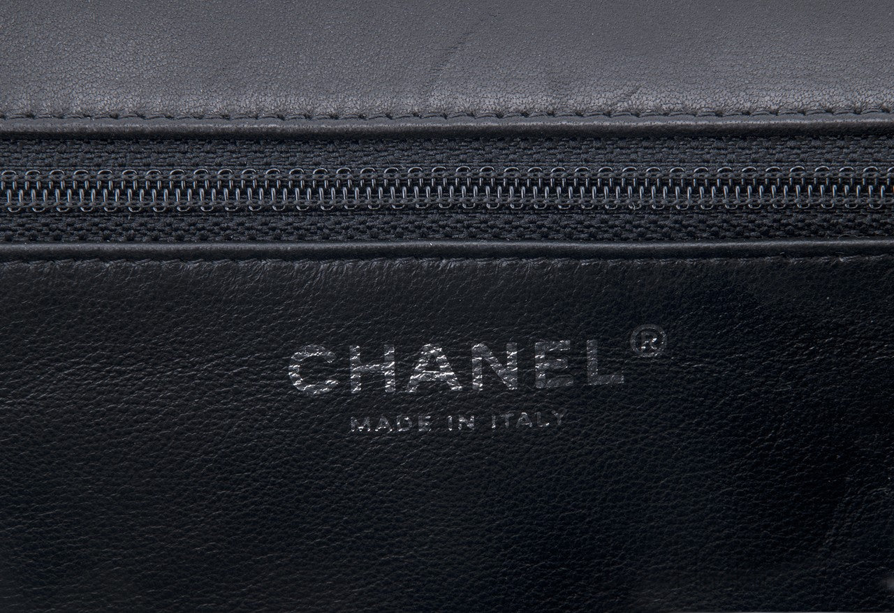 2.55 Runway Black Lambskin Clutch
