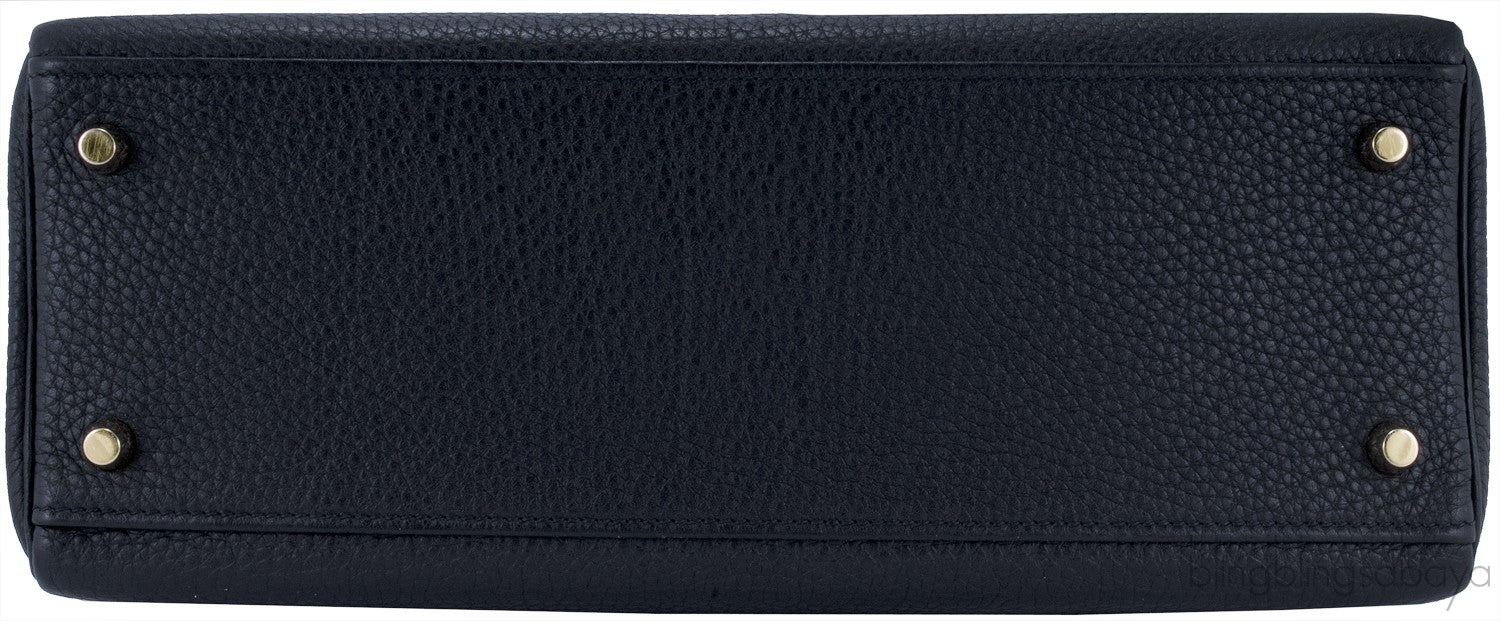 Kelly 32 Black Taurillon Clem. GHW