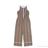 Burberry Checked Sleeveless Kids Jumpsuit