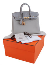 Birkin 25 Touch Grey Perle Crocodile Matte Togo GHW
